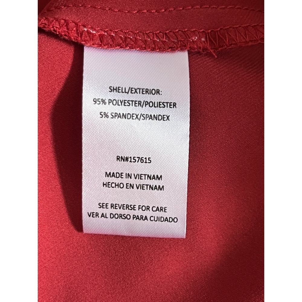 Nicole Miller NY Rust Satin‎ Cowl Neck Slip Dress Midi Evening Party Size Medium - Picture 9 of 9